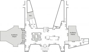 Plano del Edificio donde se ubican los auditorios