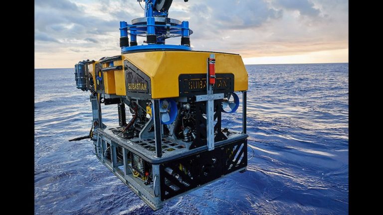 ROV SuBastian, vehículo que será operado remotamente desde el buque de investigación RV Falkor (too). Créditos ROV SuBastian Schmidt Ocean Institute.